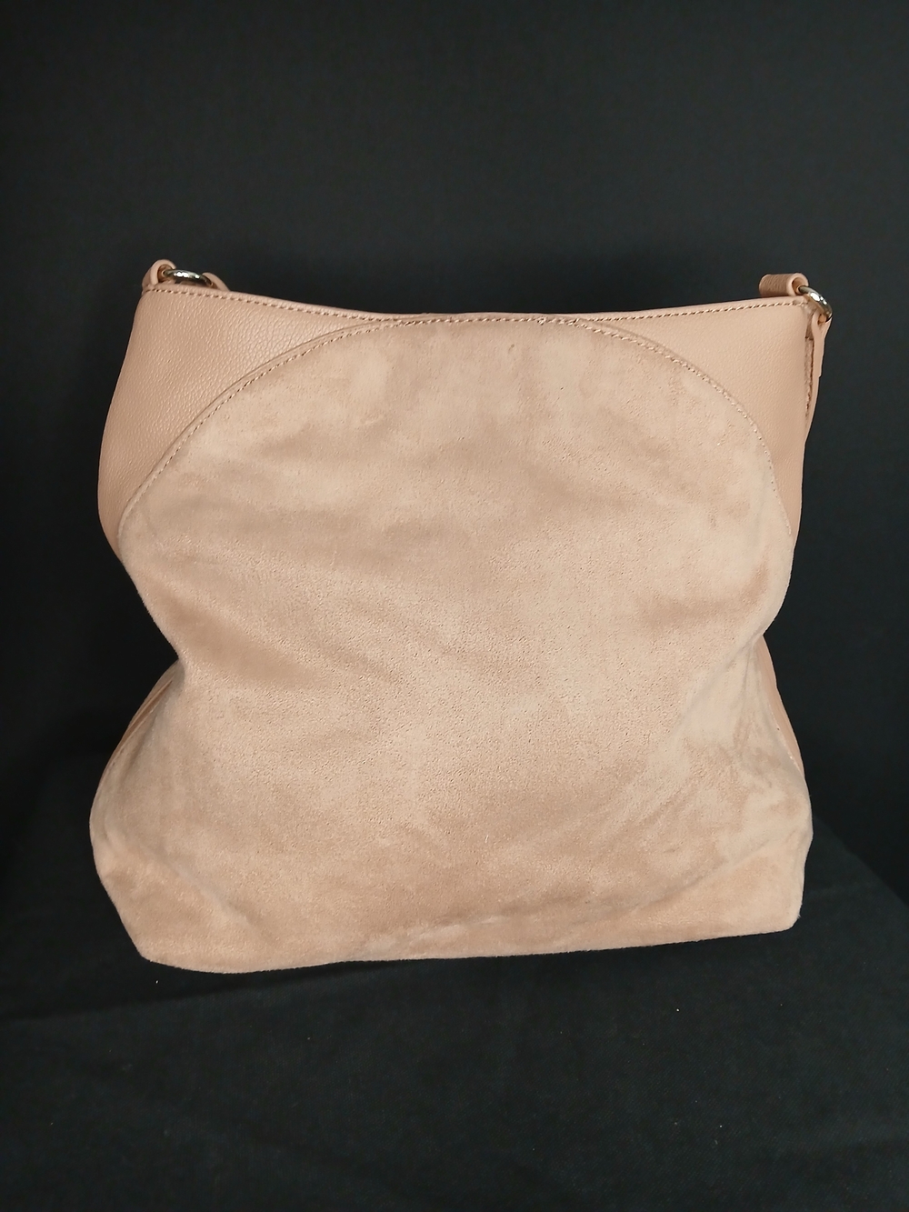 Lauren Conrad Suede Shoulder Tote in Nude Pink - Picture 9 of 16